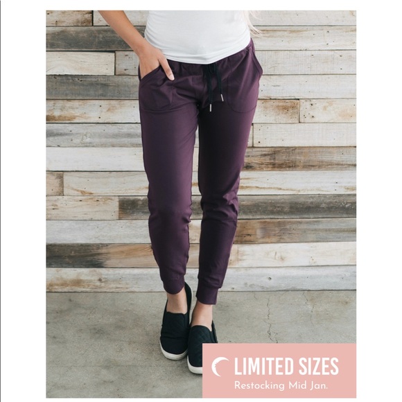 ZYIA Pants - Zyia Plum Unwind Joggers